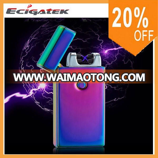 2017 Custom usb electric lighter,double arc cigarette lighter, flameless usb lighter